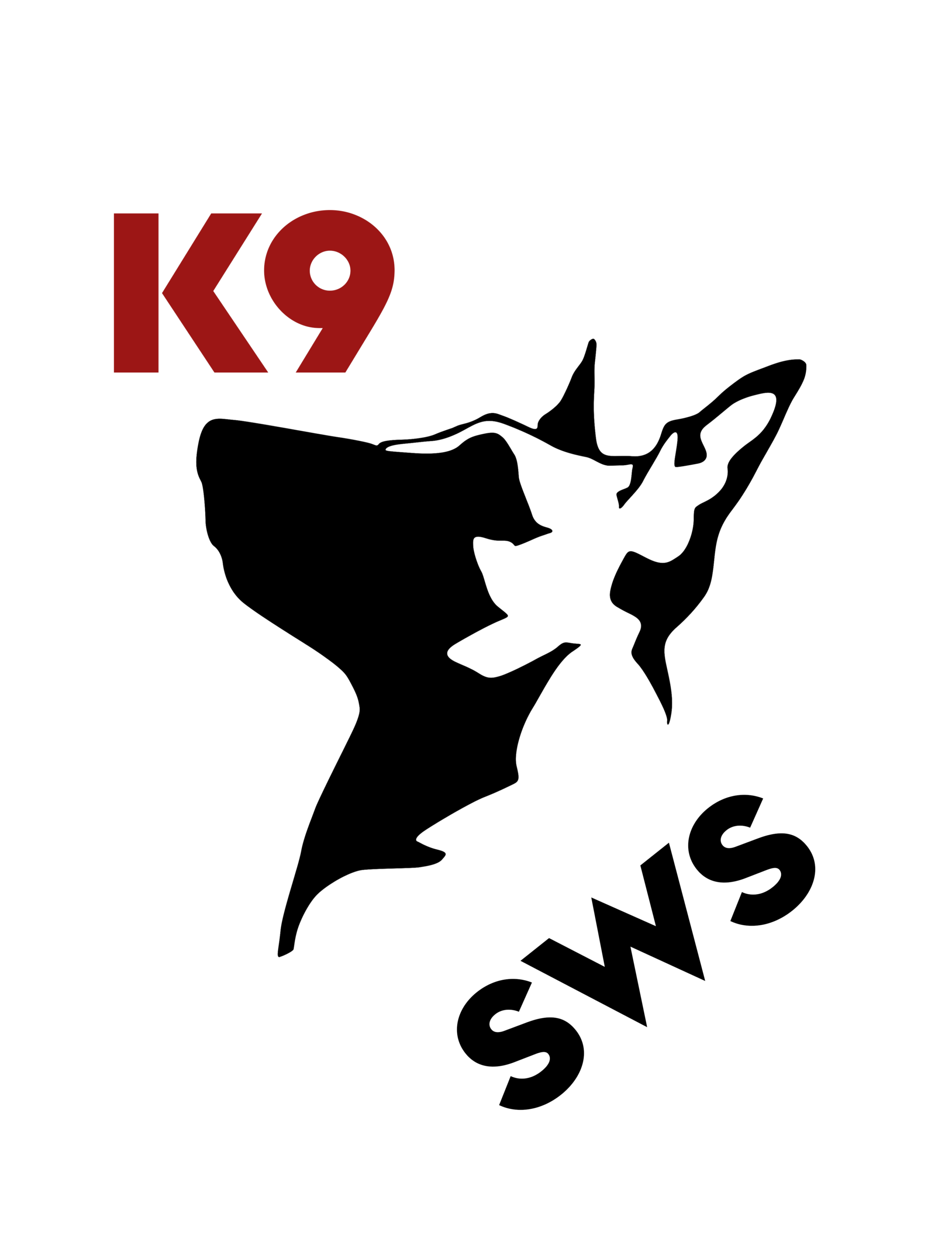 Logo K9 SWS na ciemnym tle